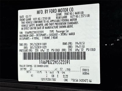 2017 Ford Mustang Shelby GT350