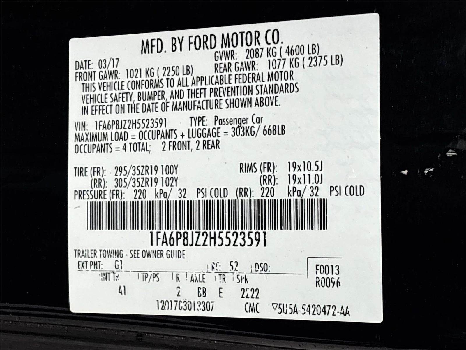 2017 Ford Mustang Shelby GT350