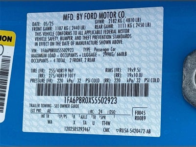 2025 Ford Mustang Dark Horse