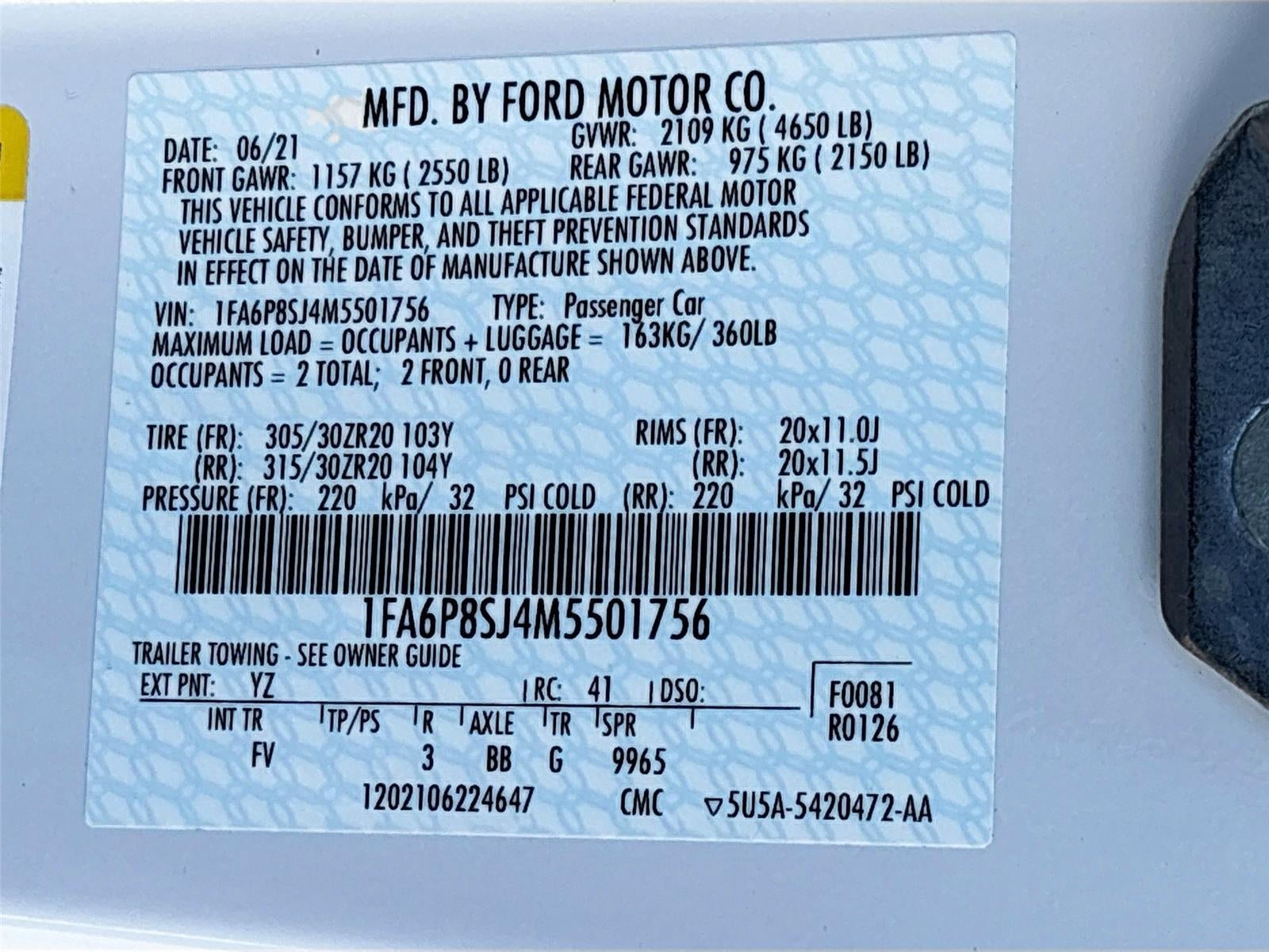 2021 Ford Mustang Shelby GT500