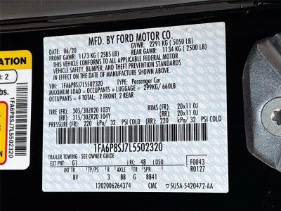 2020 Ford Mustang Shelby GT500