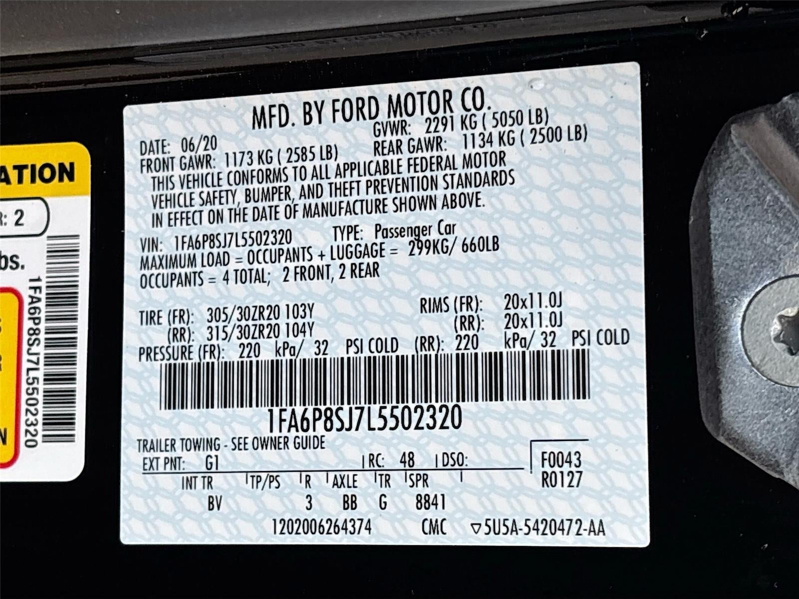 2020 Ford Mustang Shelby GT500