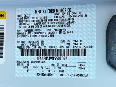 2022 Ford Mustang Shelby GT500