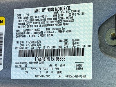 2026 Ford Mustang EcoBoost Premium