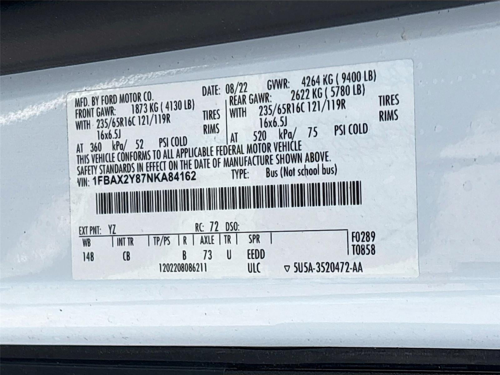 2022 Ford Transit Passenger Wagon XLT