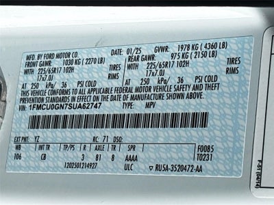 2025 Ford Escape Active