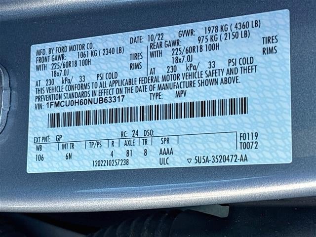 2022 Ford Escape SEL