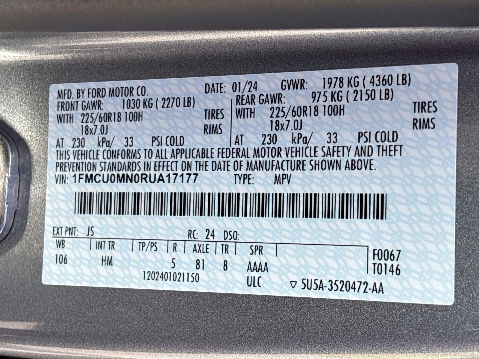 2024 Ford Escape ST-Line
