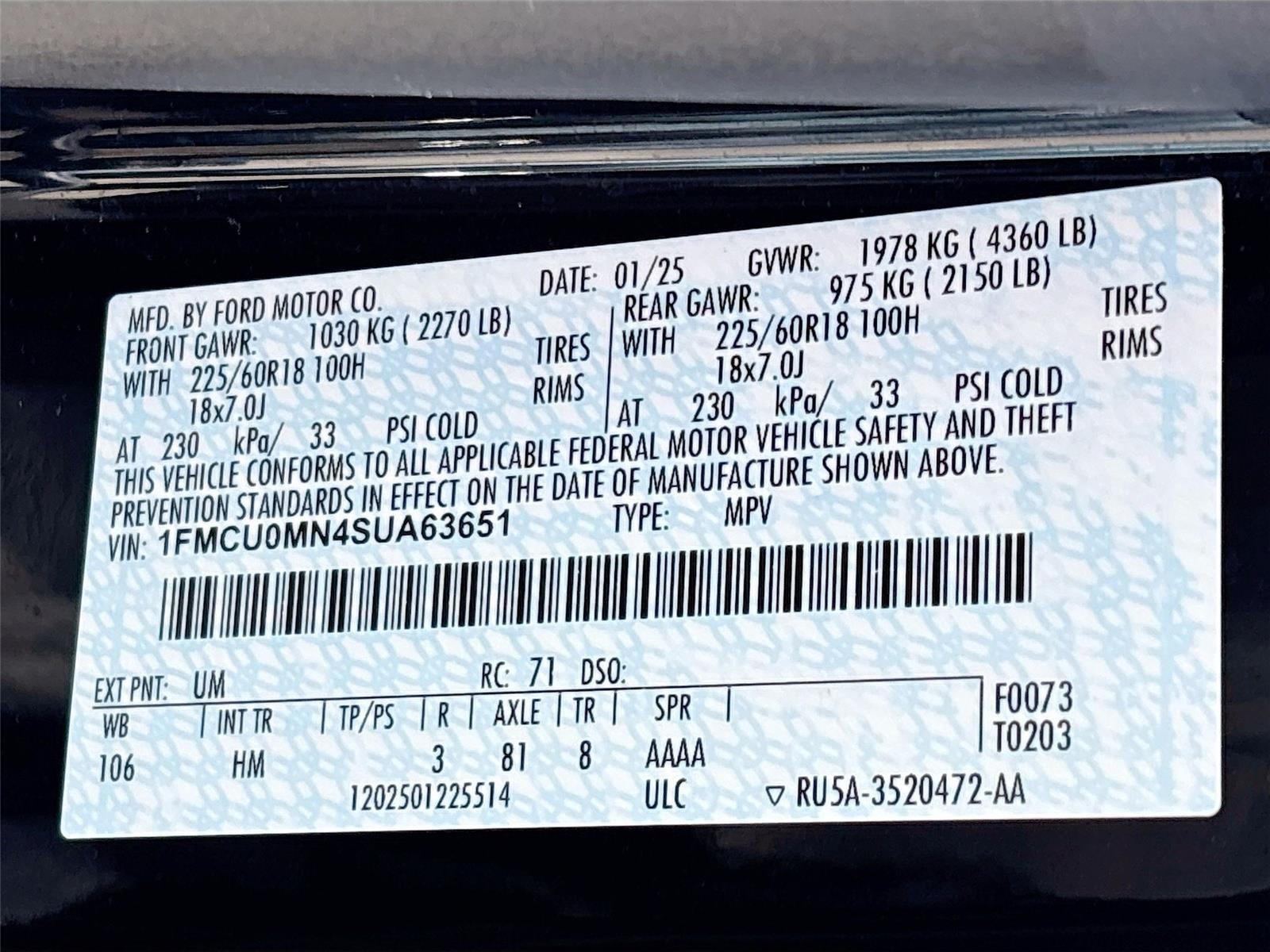 2025 Ford Escape ST-Line