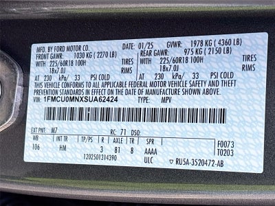 2025 Ford Escape ST-Line