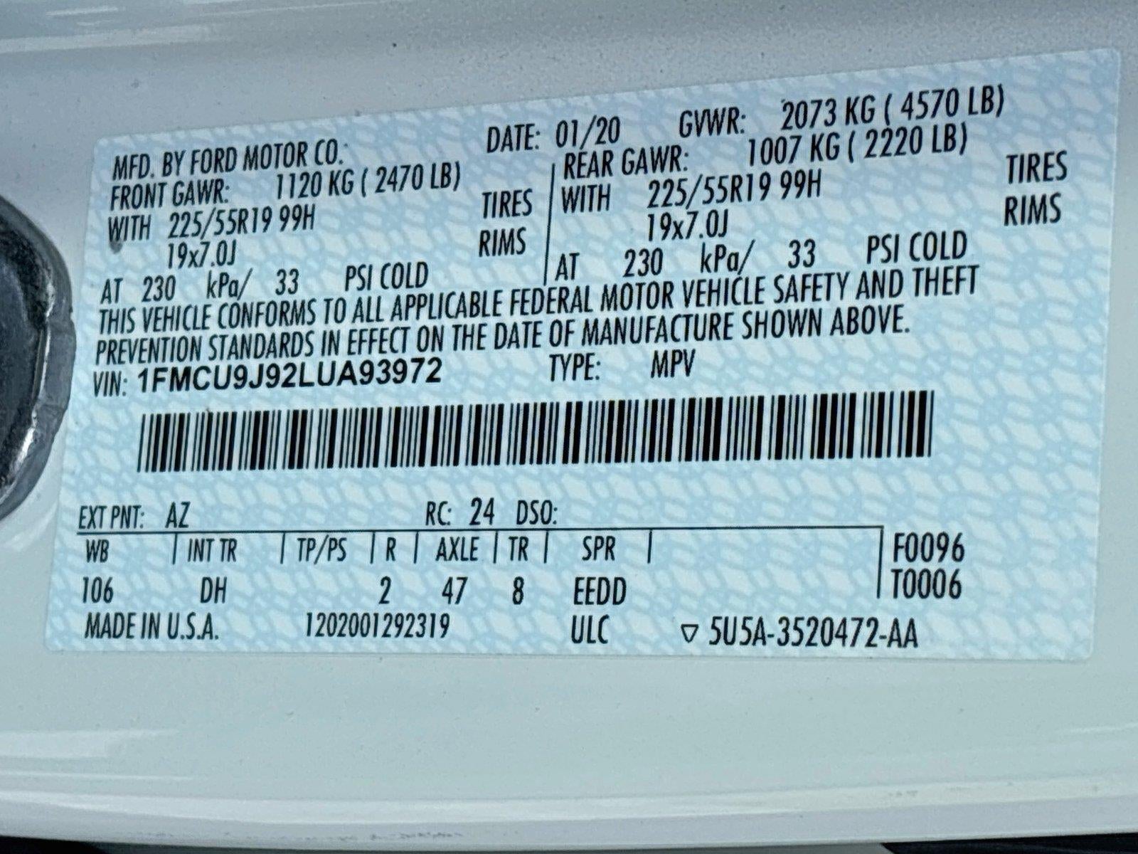 2020 Ford Escape Titanium