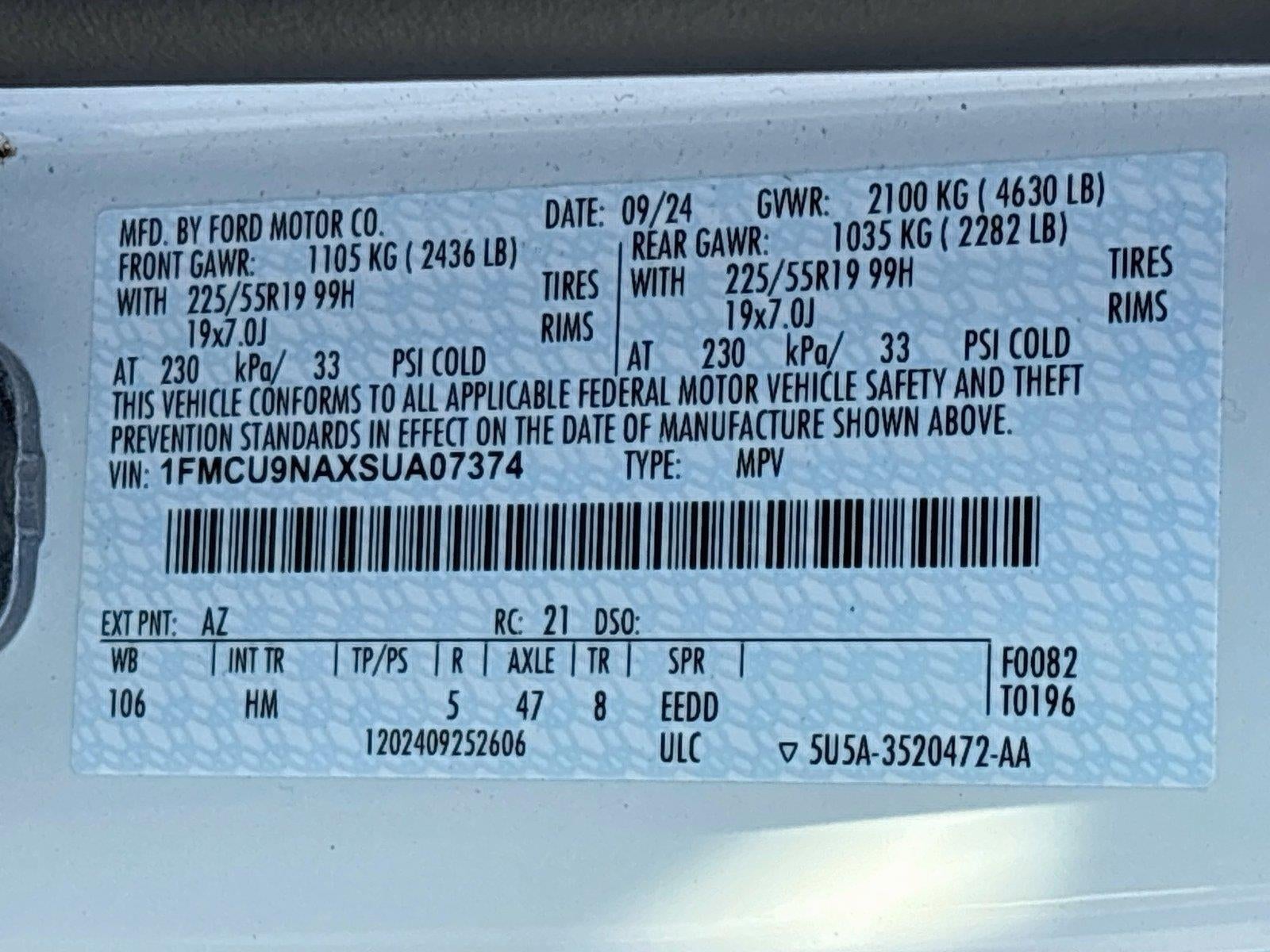 2025 Ford Escape ST-Line Select