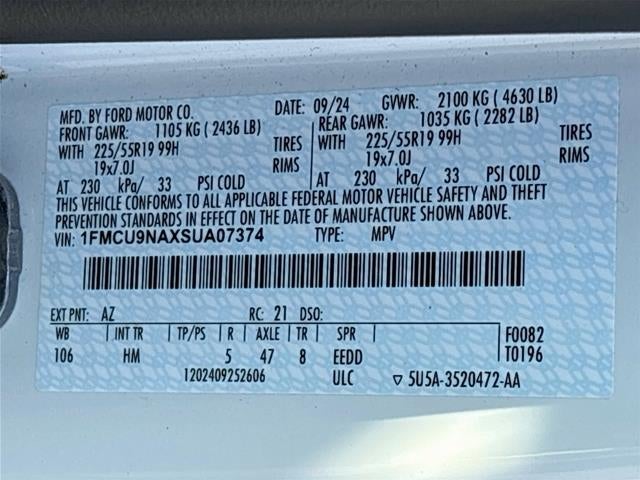 2025 Ford Escape ST-Line Select