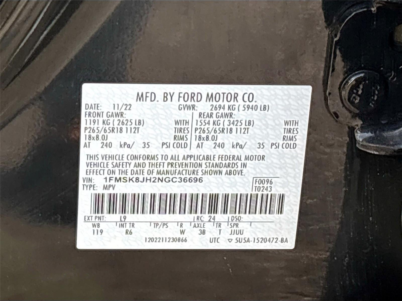 2022 Ford Explorer Timberline