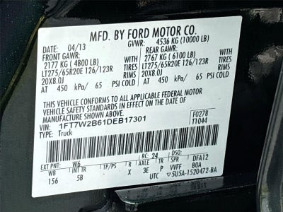 2013 Ford Super Duty F-250 SRW Lariat