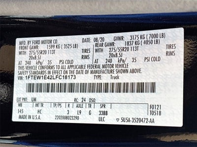 2020 Ford F-150 LARIAT