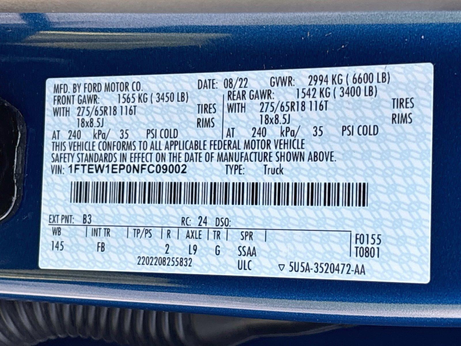 2022 Ford F-150 XLT