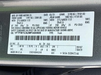 2021 Ford F-150 LARIAT