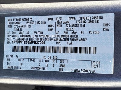 2021 Ford F-150 LARIAT