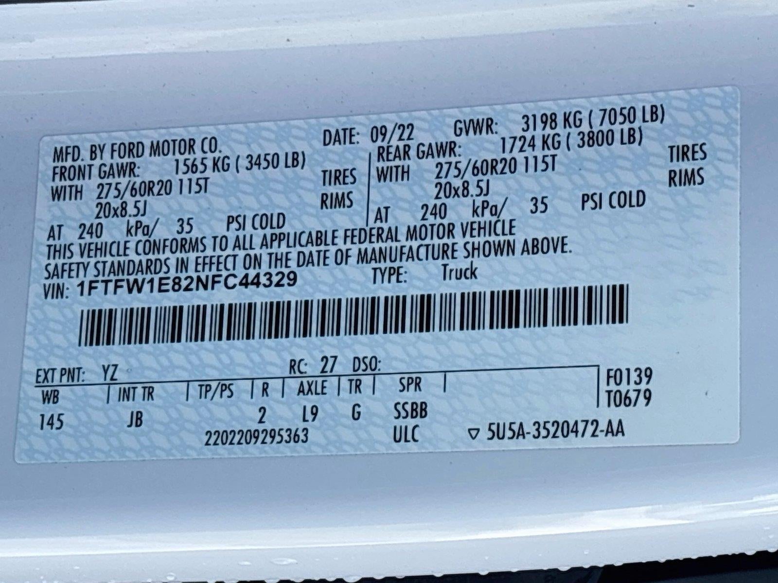 2022 Ford F-150 XL
