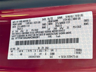 2022 Ford F-150 LARIAT