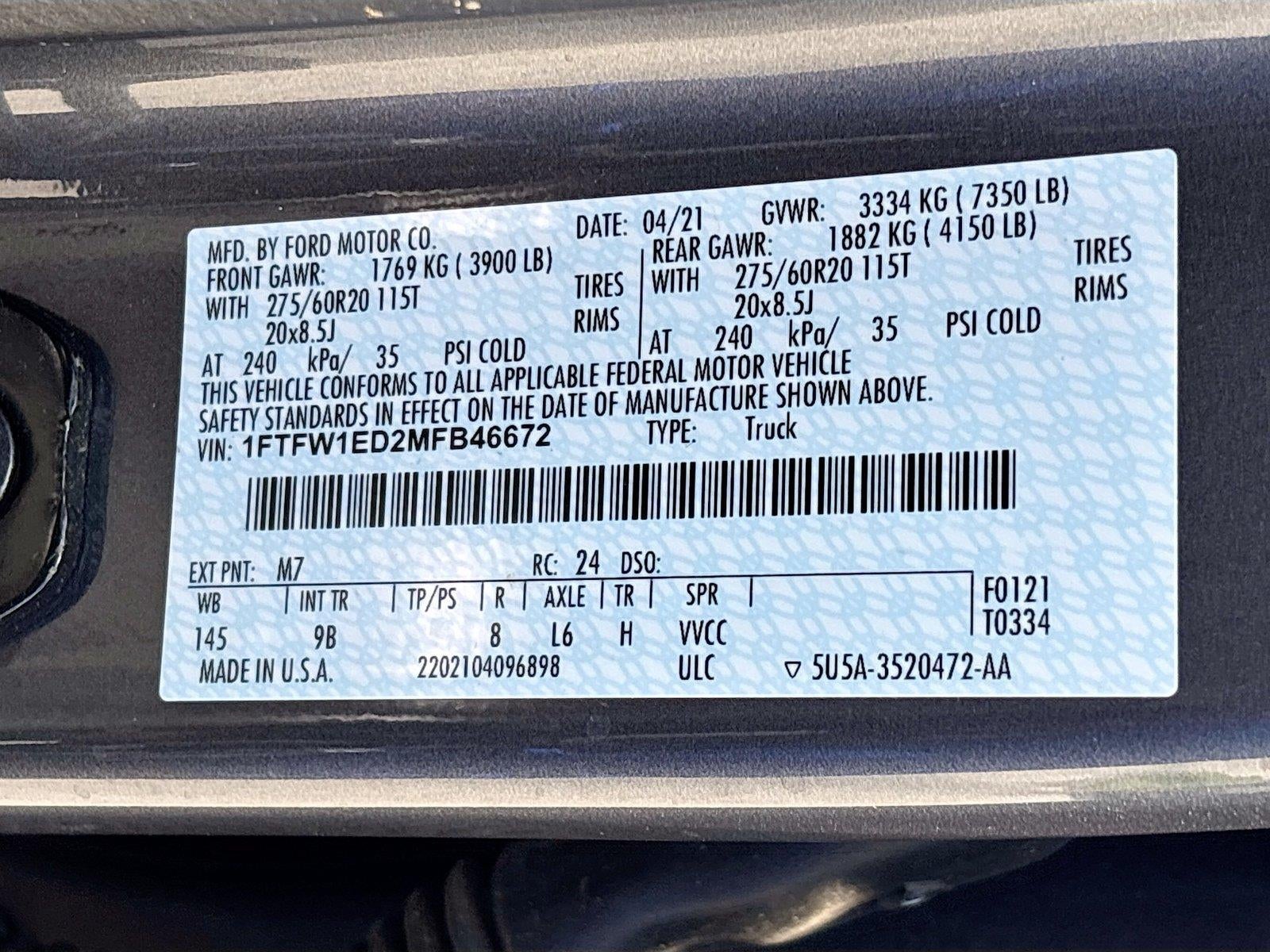 2021 Ford F-150 Platinum