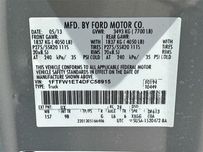 2013 Ford F-150 Platinum