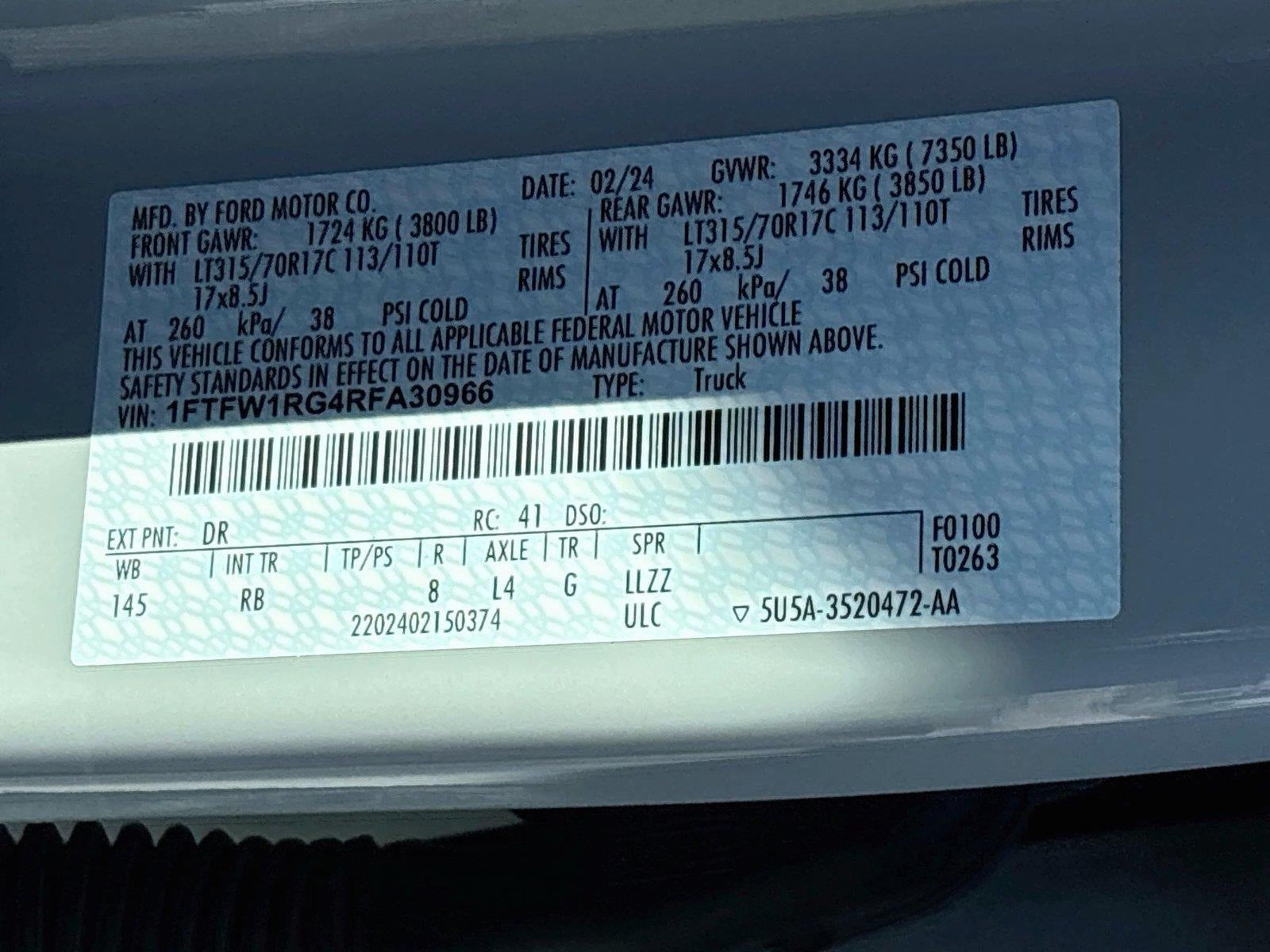 2024 Ford F-150 Raptor