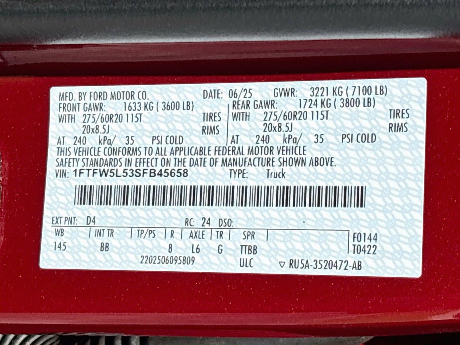 2025 Ford F-150 LARIAT