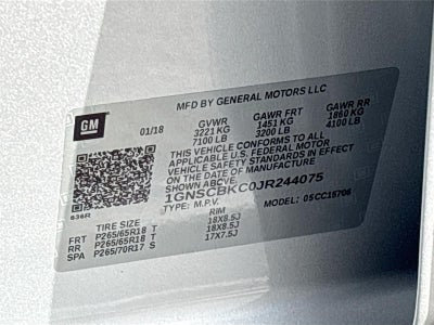 2018 Chevrolet Tahoe LT