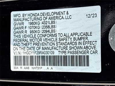 2024 Honda Accord Sedan LX