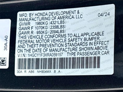 2024 Honda Accord Sedan EX