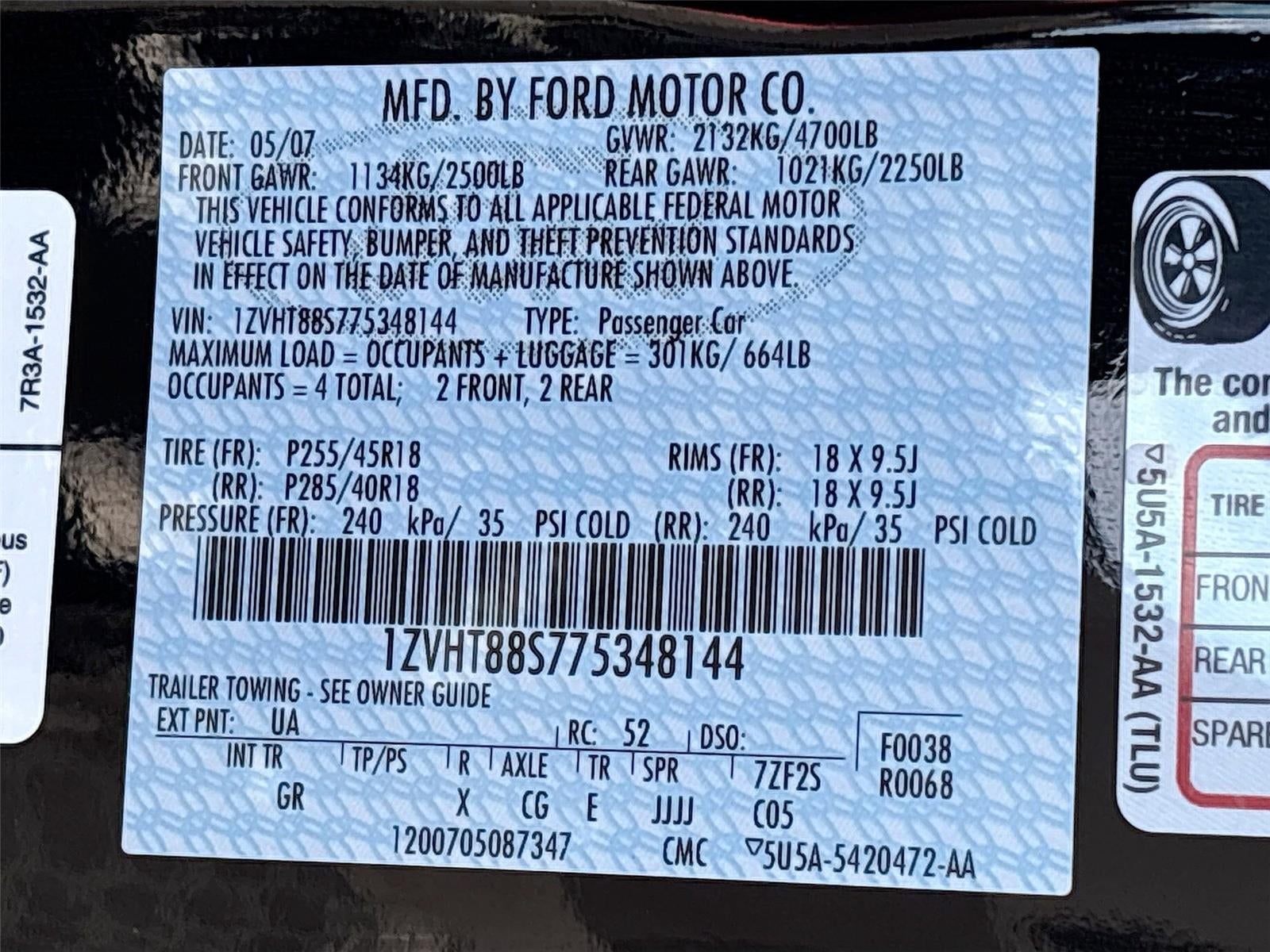 2007 Ford Mustang Shelby GT500