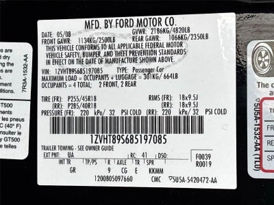 2008 Ford Mustang Shelby GT500