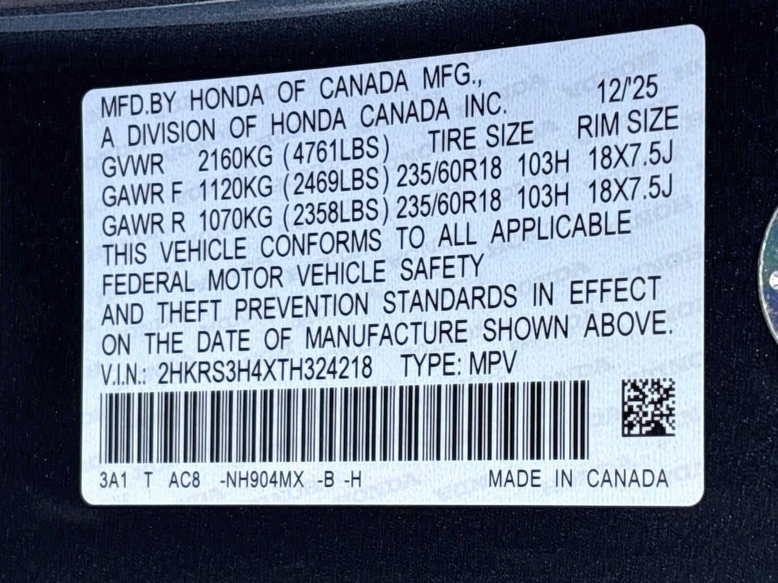 2026 Honda Cr-V EX