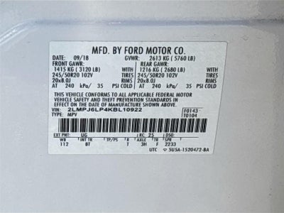 2019 Lincoln Nautilus Reserve