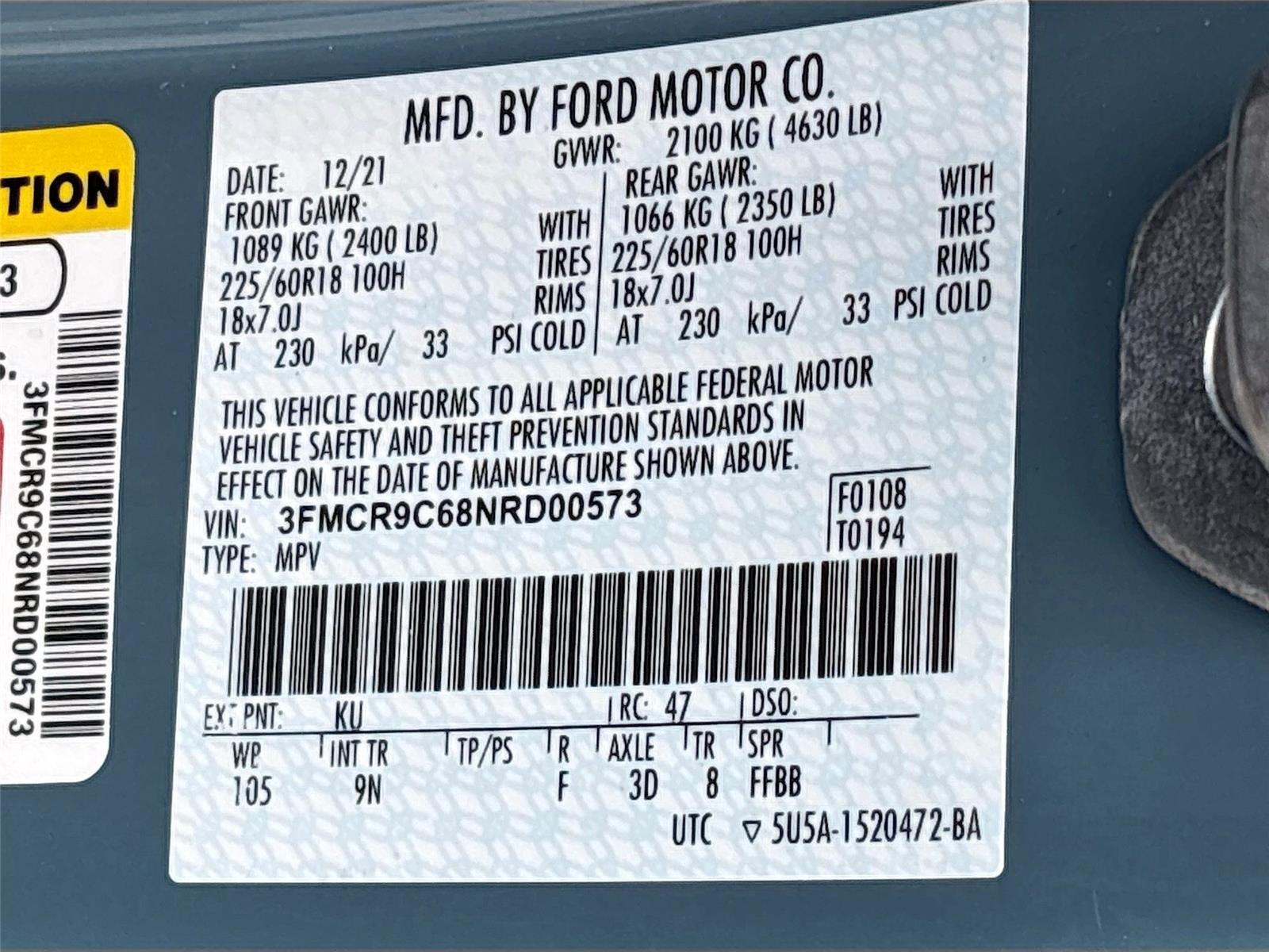 2022 Ford Bronco Sport Outer Banks