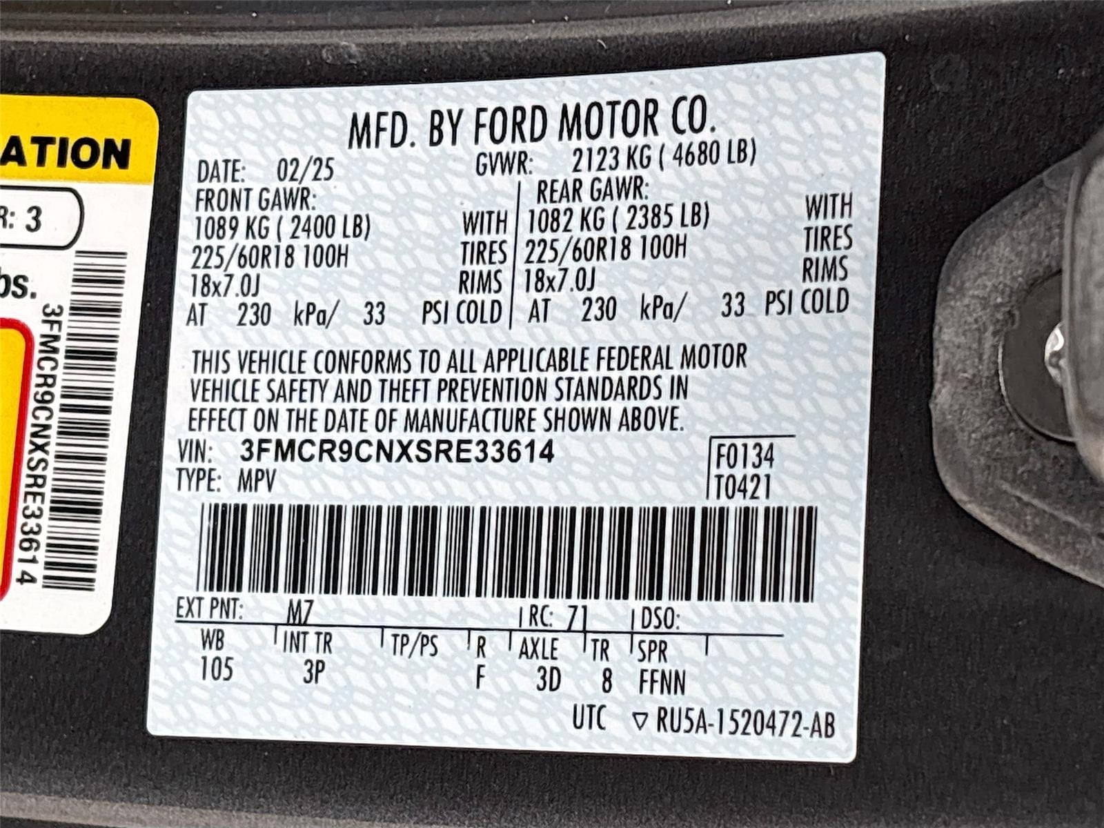 2025 Ford Bronco Sport Outer Banks