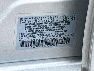 2018 Nissan Sentra S