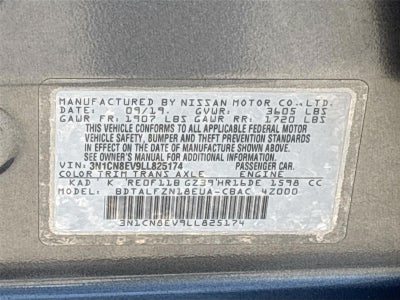 2020 Nissan Versa SV