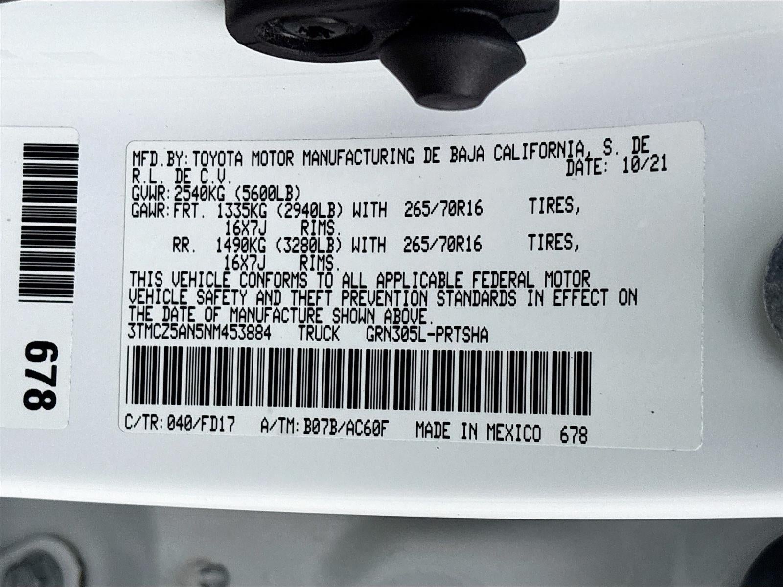 2022 Toyota Tacoma TRD Off Road