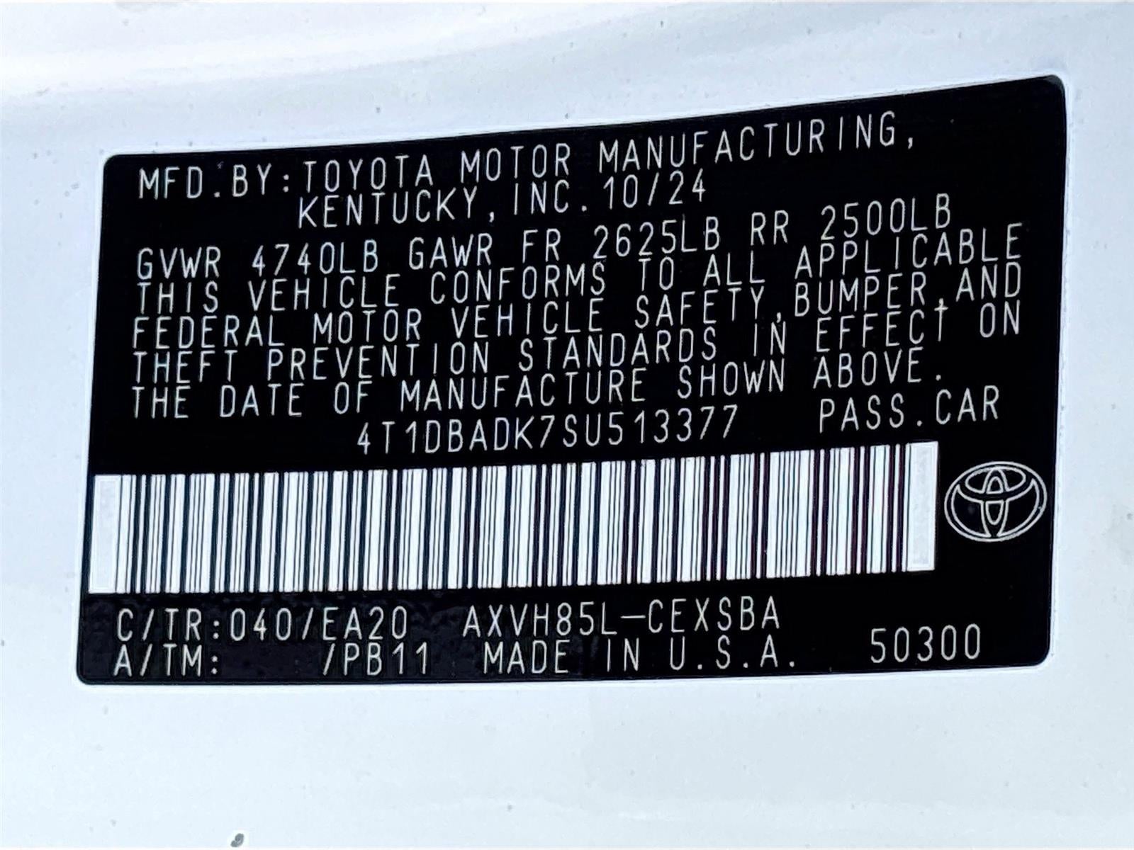 2025 Toyota Camry SE