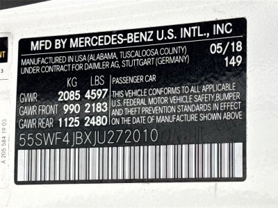 2018 Mercedes-Benz C-Class C 300