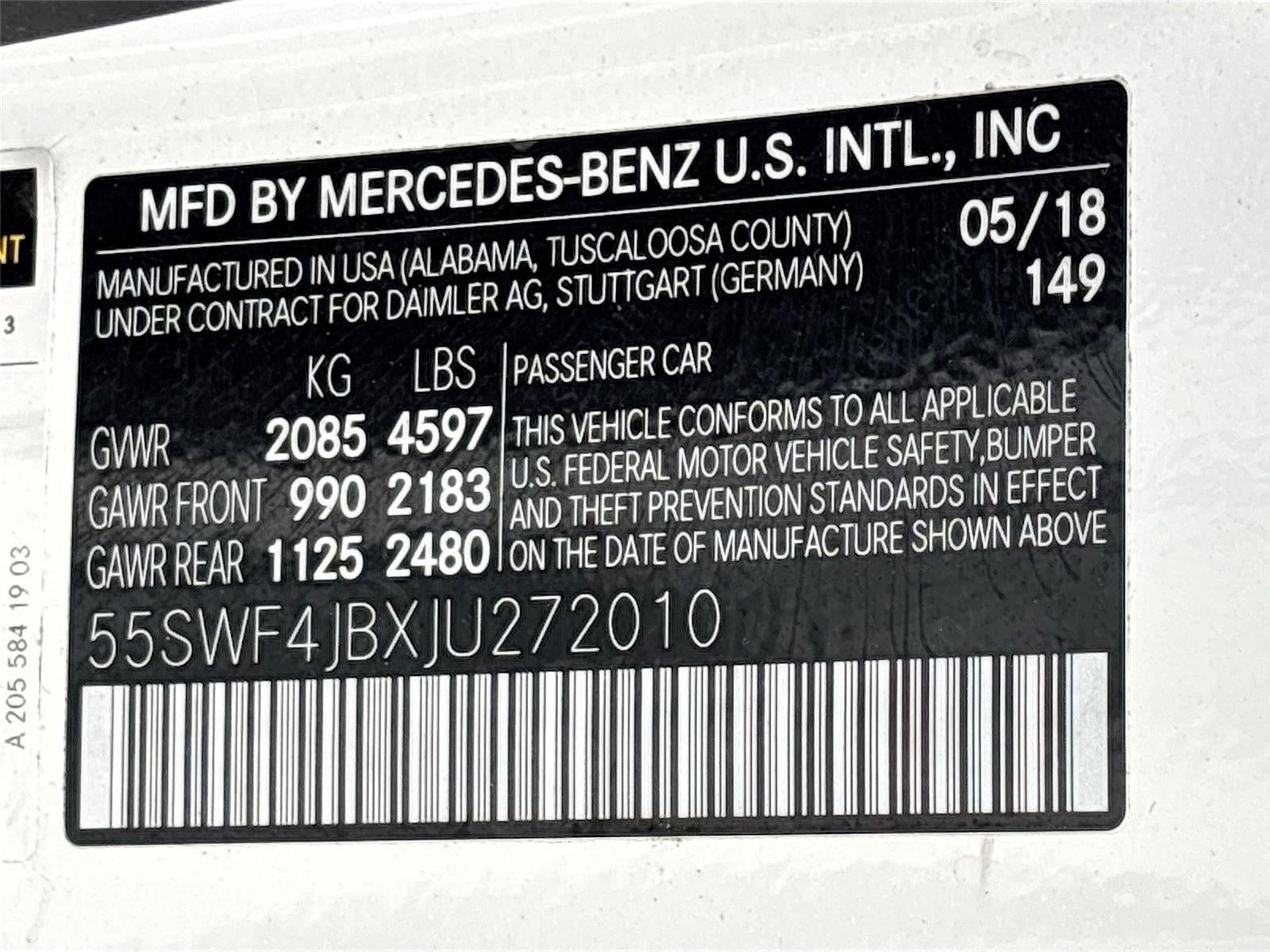 2018 Mercedes-Benz C-Class C 300