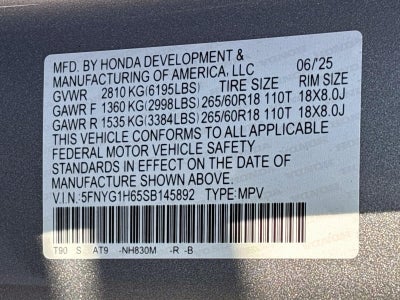 2025 Honda Pilot TrailSport