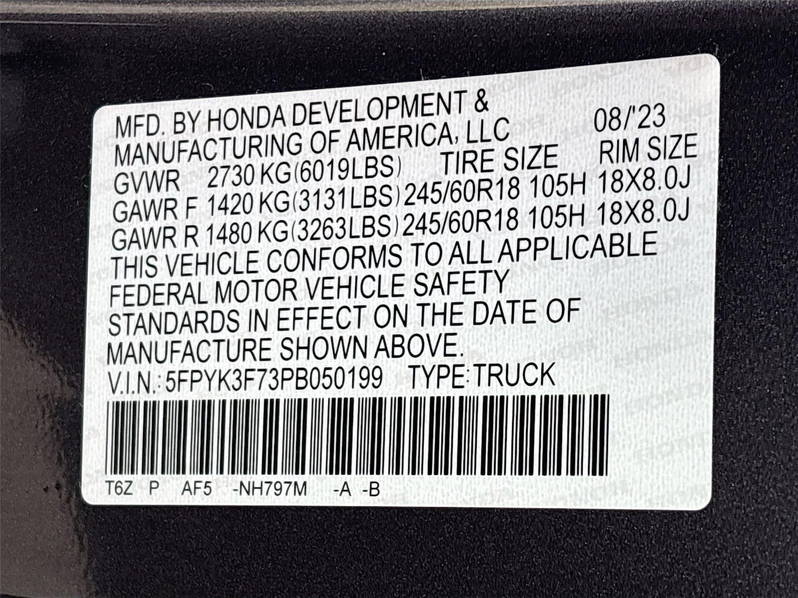 2023 Honda Ridgeline RTL-E