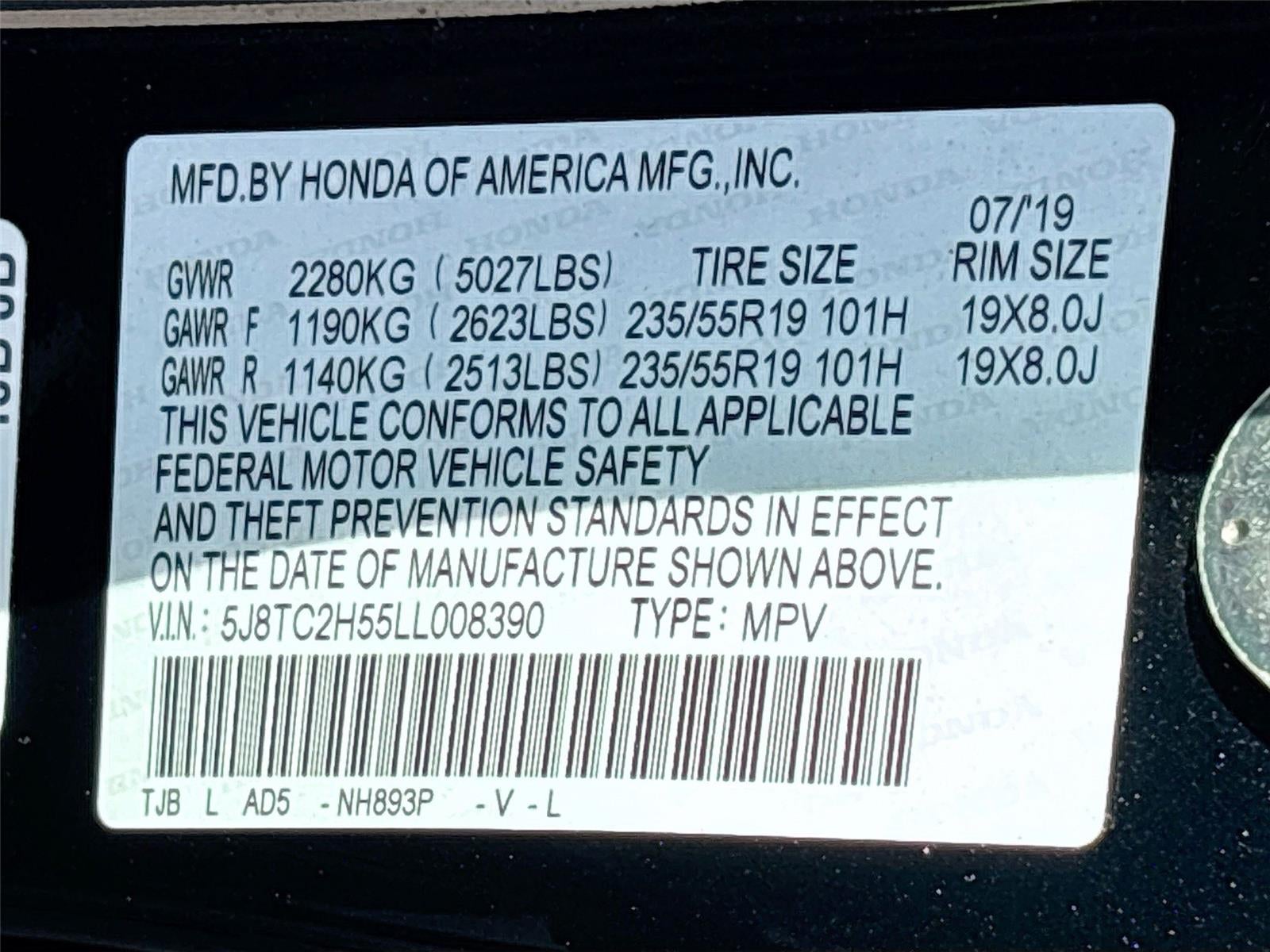 2020 Acura RDX w/Technology Pkg