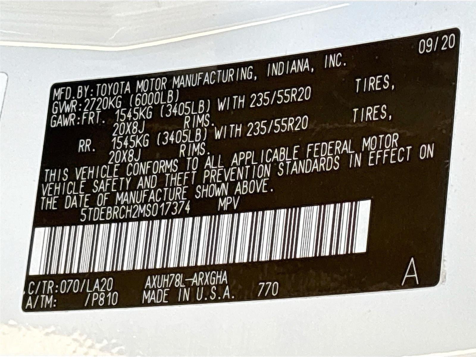 2021 Toyota Highlander Hybrid Platinum