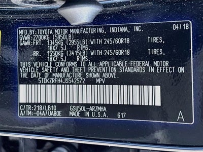 2018 Toyota Highlander XLE