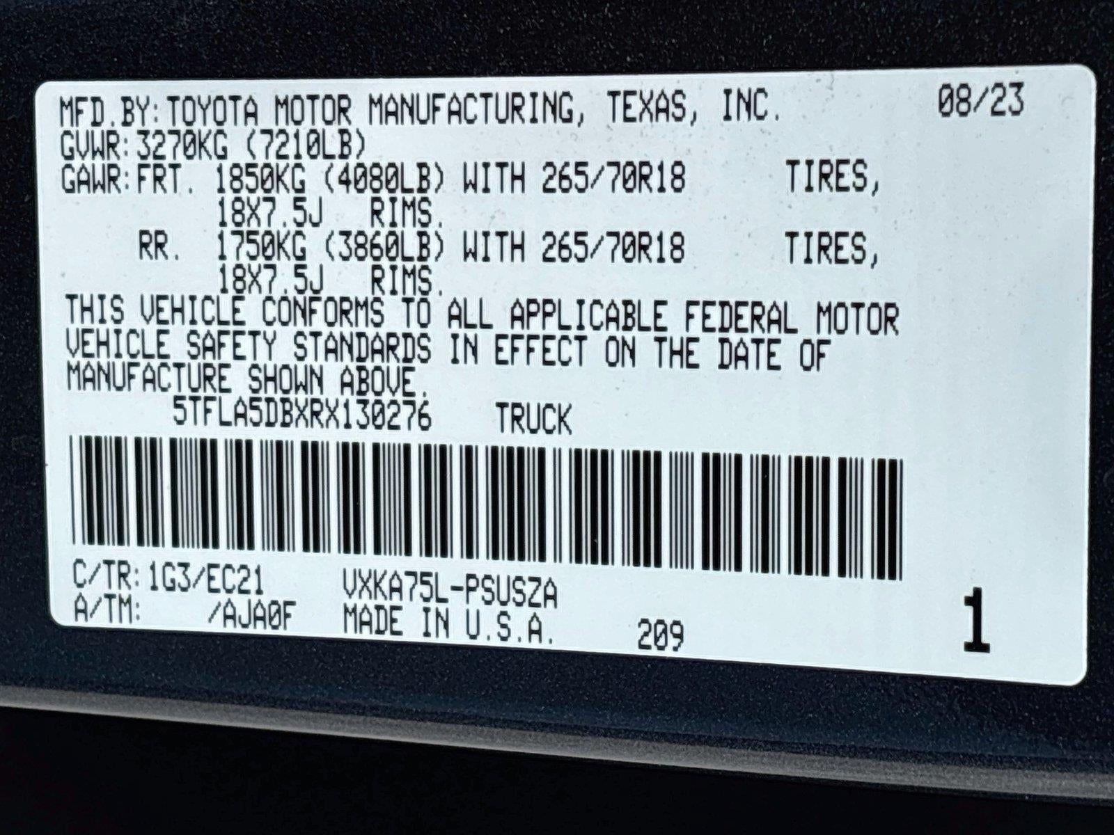 2024 Toyota Tundra SR5